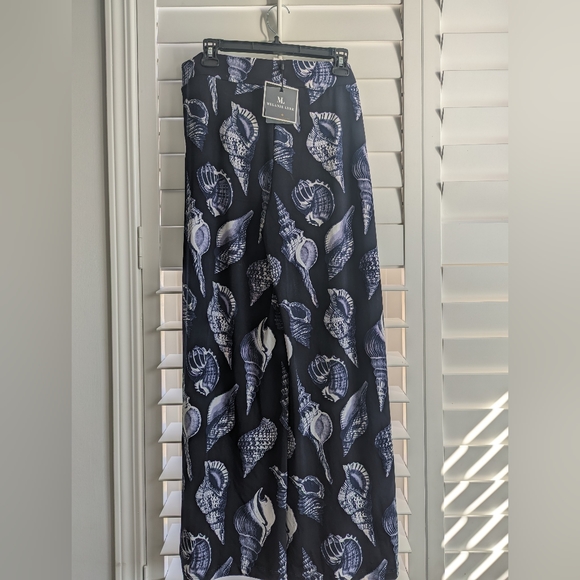 Melanie Lyne Wide Leg Palazzo Pants Shell Print - Picture 2 of 7